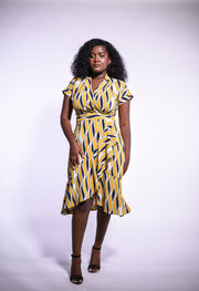 Ruffle Wrap Dress