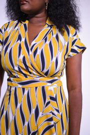 Ruffle Wrap Dress